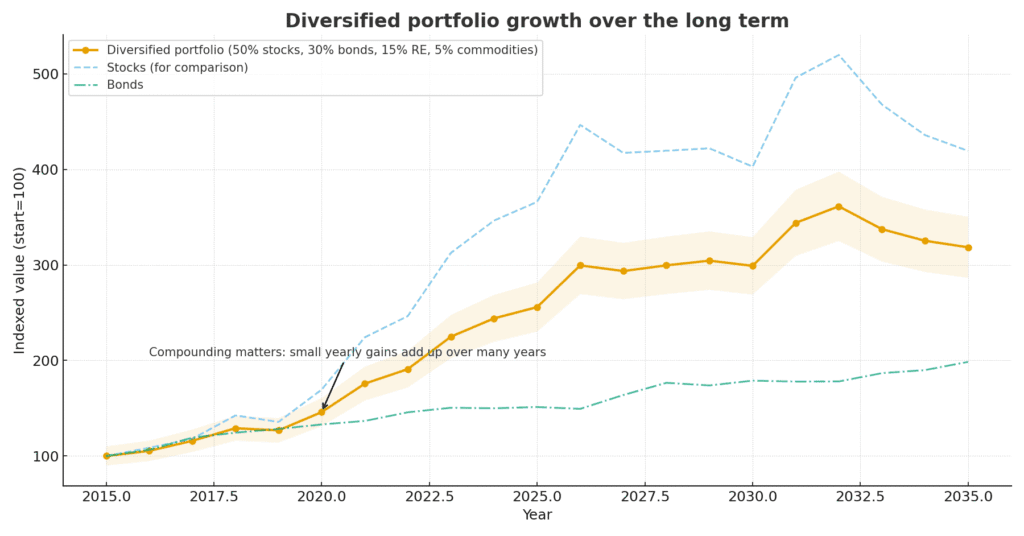 diversification portfolio risk vs rewards