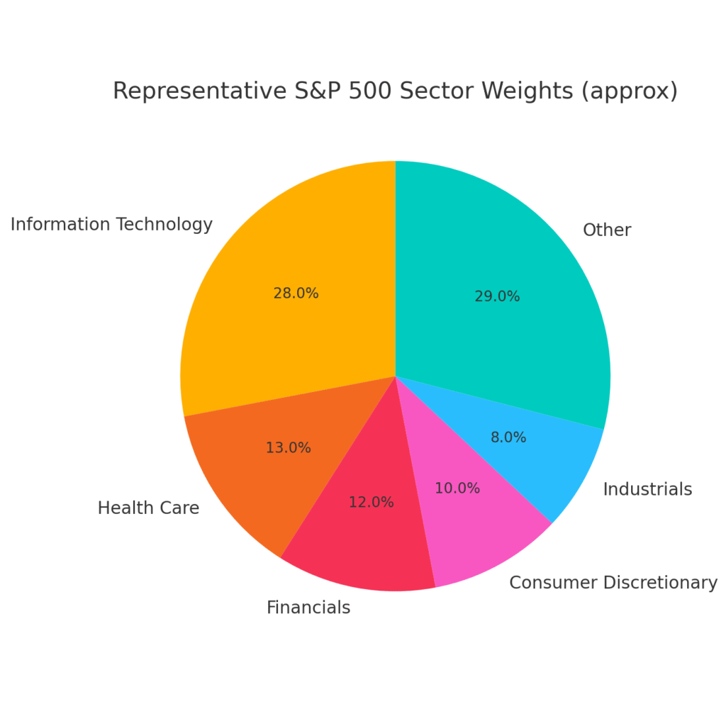 US Stock Market History: Major Crashes, Growth Trends, and Investment Lessons for 2026 5 S&P 500 Sector weight